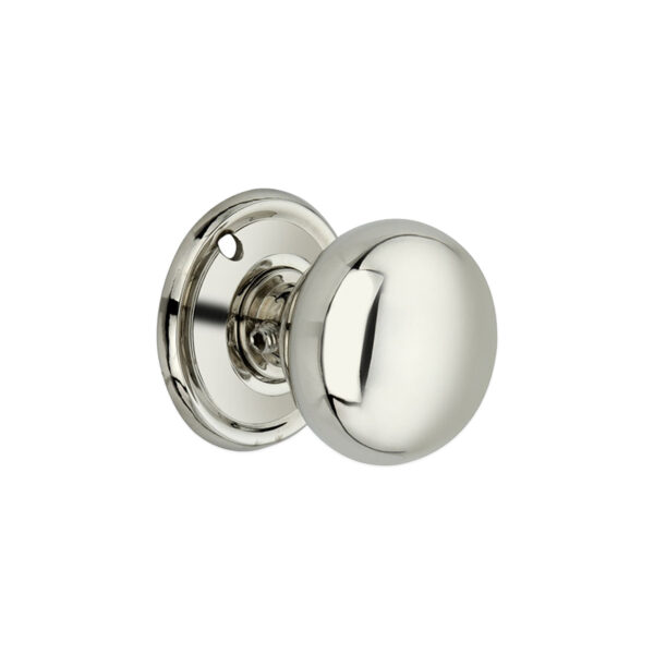 Polished Nickel Cottage Small 40mm Rim/Mortice Door Knob Door Hardware