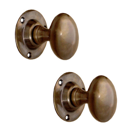 Brass Oval Mortice Door Knob Antique Door Hardware - Image 2