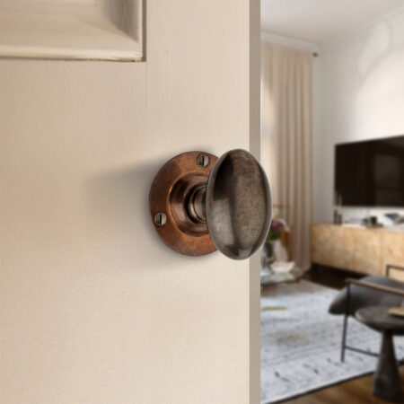 Brass Oval Mortice Door Knob Antique Door Hardware - Image 3