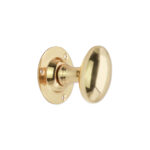 Polished Brass Oval Mortice Door Knob Door Hardware