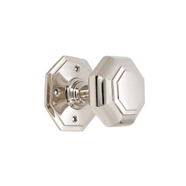 Polished Nickel Octagonal Mortice Door Knobs Door Hardware