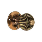 Brass Regency Mortice Door Knob Aged Door Hardware