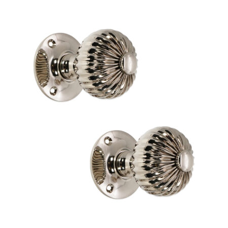 Polished Nickel Regency Mortice Door Knob Door Hardware - Image 2