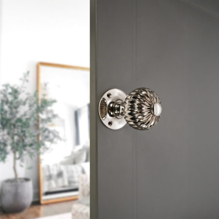 Polished Nickel Regency Mortice Door Knob Door Hardware - Image 3