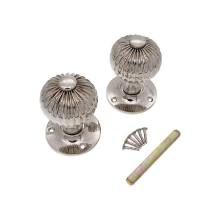 Polished Nickel Regency Mortice Door Knob Door Hardware - Image 4
