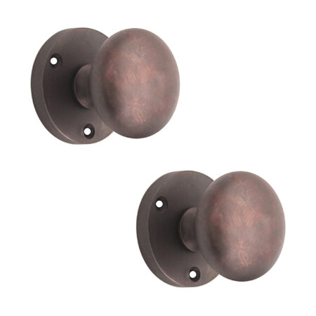 Brass Victorian Door Knob Aged Bronze Door Hardware - Image 2