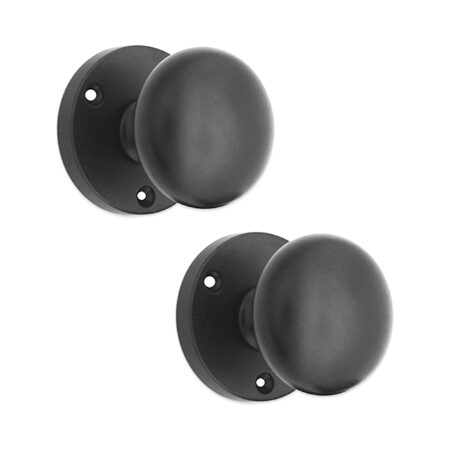 Matt Black Victorian Door Knob Door Hardware - Image 2