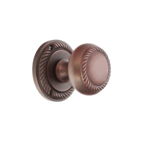 Brass Georgian Mortice Door Knob Aged Bronze Door Hardware