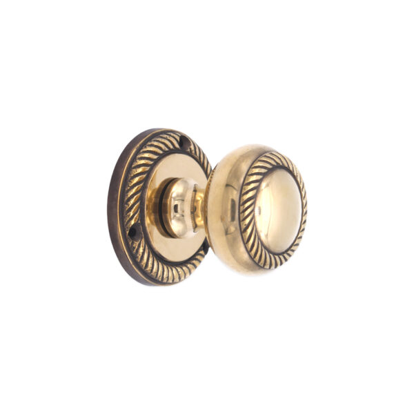 Brass Georgian Mortice Door Knob Aged Door Hardware