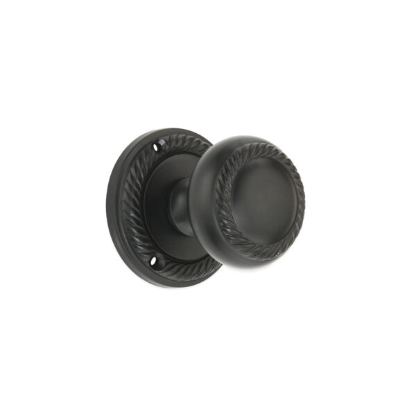 Matt Black Georgian Mortice Door Knob Door Hardware