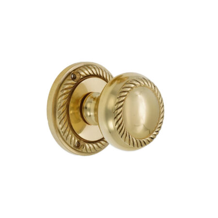 Polished Brass Georgian Mortice Door Knob Door Hardware