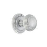 Satin Chrome Georgian Mortice Door Knob Door Hardware