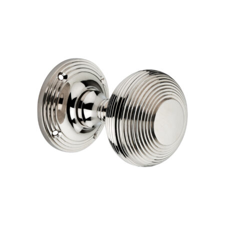 Polished Nickel Beehive Door Knob 55mm Door Hardware