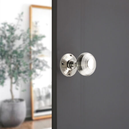Polished Nickel Beehive Door Knob 55mm Door Hardware - Image 3