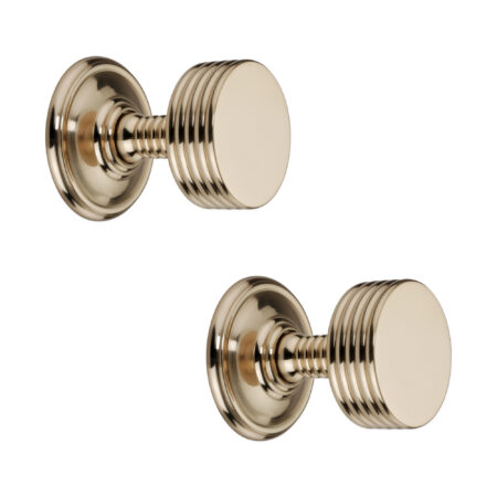 Polished Brass Oxford Mortice Door Knob Door Hardware - Image 2