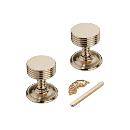 Polished Brass Oxford Mortice Door Knob Door Hardware - Image 4