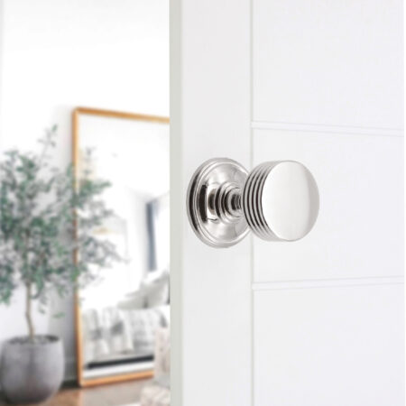 Polished Nickel Oxford Mortice Door Knob Door Hardware - Image 3