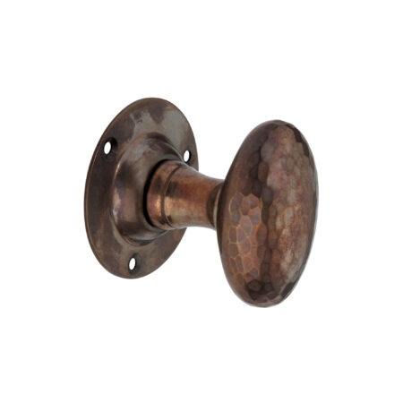 Spira Brass Brass Hammered Oval Mortice Door Knob Antique Door Hardware