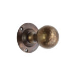 Spira Brass Brass Hammered Ball Mortice Door Knob Antique Door Hardware