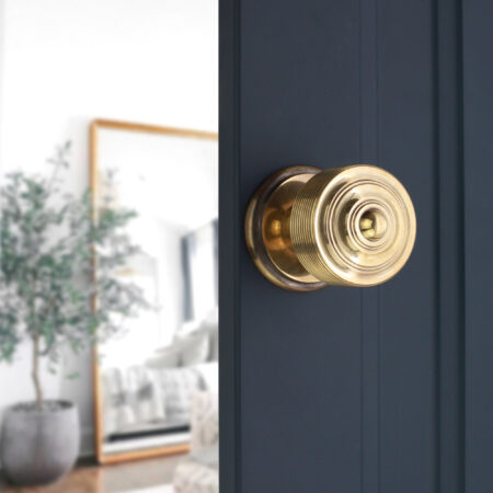 Spira Brass Brass Carter Mortice/Rim Door Knob Aged Door Hardware - Antique Brass - Image 3