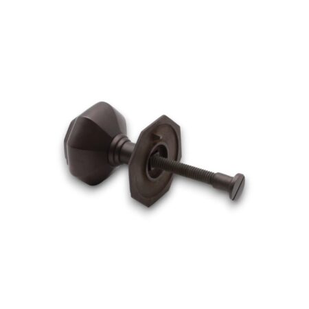 Spira Brass Brass Octagonal Centre Door Knob Aged Bronze Door Hardware - Image 4