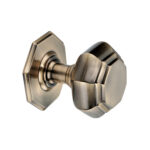 Spira Brass Antique Brass Octagonal Centre Door Knob Door Hardware