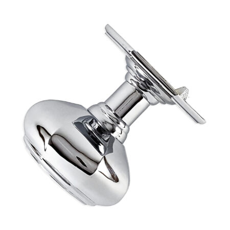 Spira Brass Polished Chrome Octagonal Centre Door Knob Door Hardware - Image 3