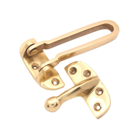 Brass Door Guard 105mm Polished Brass - Image 2