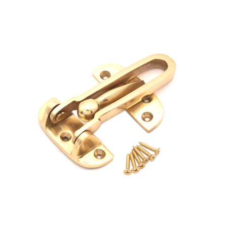 Brass Door Guard 105mm Polished Brass - Image 4