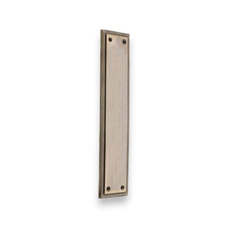 Georgian Finger Plate 285mm Antique Brass