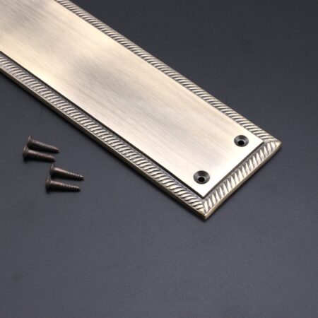 Georgian Finger Plate 285mm Antique Brass - Image 2