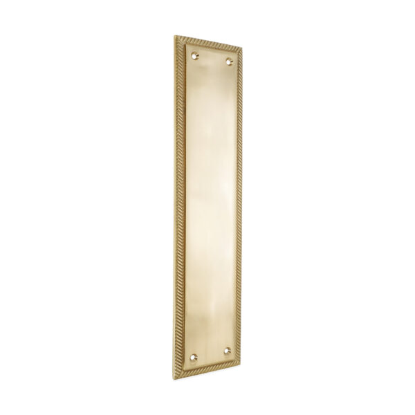 Spira Brass Georgian Finger Plate 285mm Polished Brass