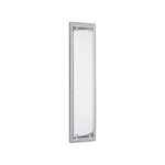 Spira Brass Georgian Finger Plate 285mm Polished Chrome