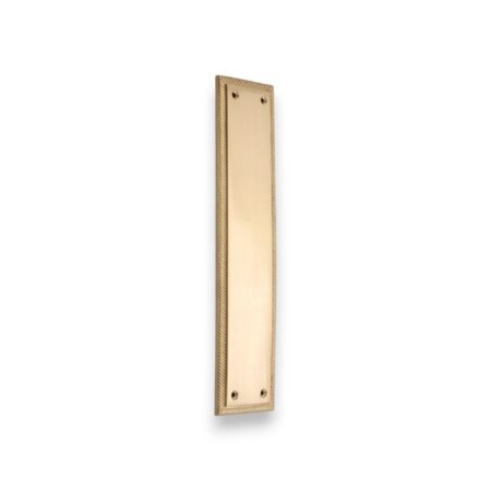 Spira Brass Georgian Finger Plate 285mm Satin Brass