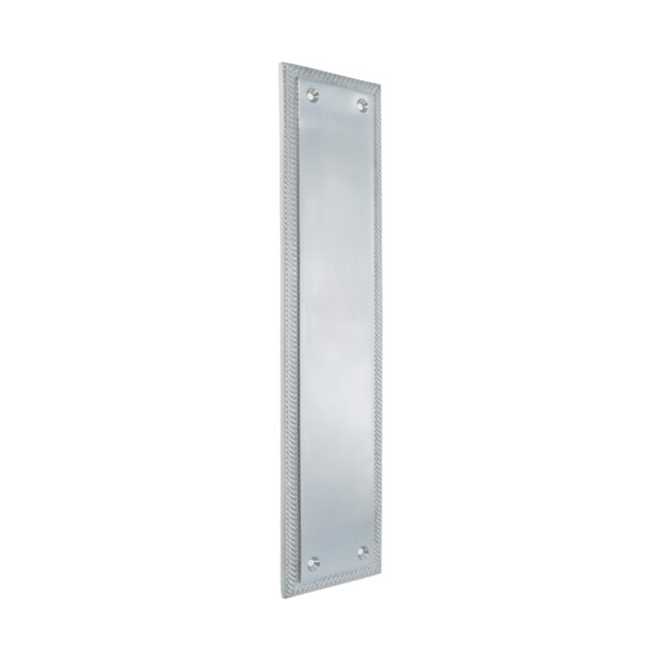Spira Brass Georgian Finger Plate 285mm Satin Chrome
