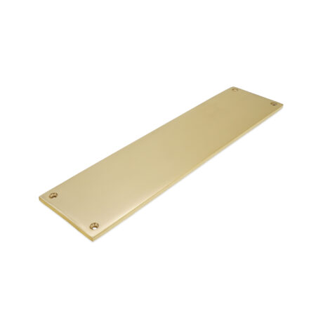 Spira Brass Victorian Finger Plate 300mm Polished Brass - Image 2