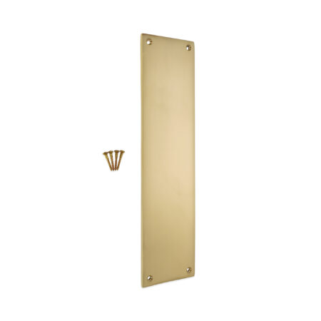 Spira Brass Victorian Finger Plate 300mm Polished Brass - Image 4