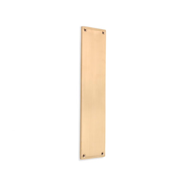 Victorian Finger Plate 300mm Satin Brass