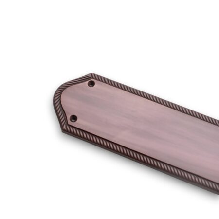 Georgian Half Round Finger Plate 295mm Aged Bronze - Image 2