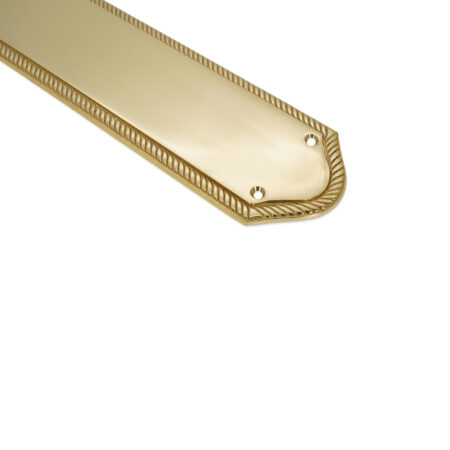 Georgian Half Round Finger Plate 295mm Polished Brass - Image 2
