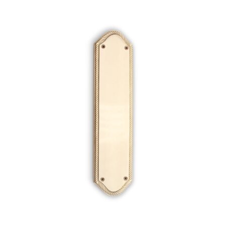 Georgian Half Round  Finger Plate 295mm Satin Brass