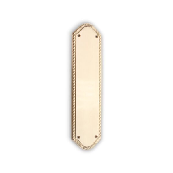 Georgian Half Round  Finger Plate 295mm Satin Brass