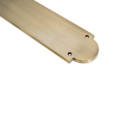 Victorian Half Round Finger Plate 300mm Antique Brass - Image 2