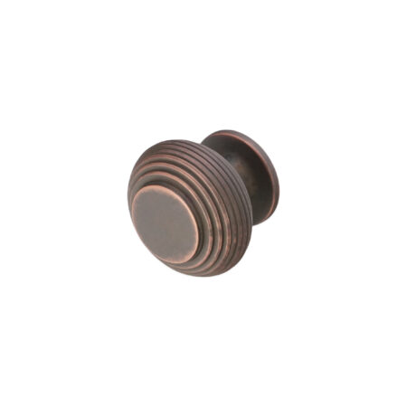 Spira Brass Brass Beehive Large 40mm Cupboard Knob Aged Bronze Cabinet Hardware - Image 2