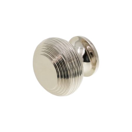 Spira Brass Polished Nickel Beehive Large 40mm Cupboard Knob Cabinet Hardware - Image 2
