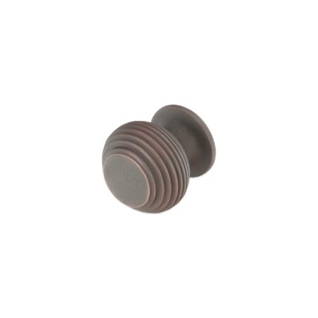 Spira Brass Brass Beehive Small 30mm Cupboard Knob Aged Bronze Cabinet Hardware - Image 2