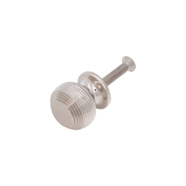 Spira Brass Polished Nickel Beehive Small 30mm Cupboard Knob Cabinet Hardware