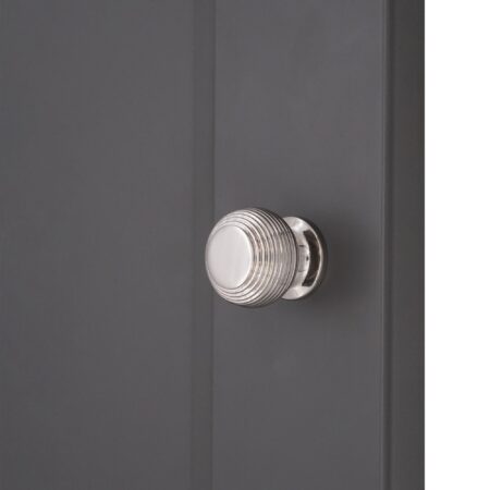 Spira Brass Polished Nickel Beehive Small 30mm Cupboard Knob Cabinet Hardware - Image 3