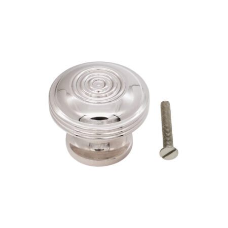 Spira Brass Polished Nickel Bloxwich Large 40mm Cupboard Cabinet Hardware - Image 4