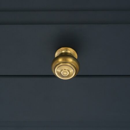 Spira Brass Brass Bloxwich Small 30mm Cupboard Knob Aged Cabinet Hardware - Antique Brass - Image 3